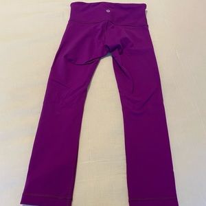 Lululemon purple crop